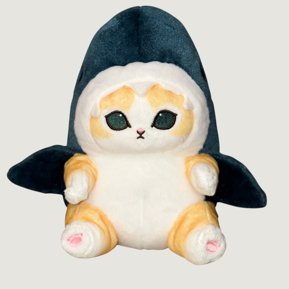 mofusand Shark Cat Plush Nyan Stuffed Animal Kawaii Japan Blue 11 Inch NWOT